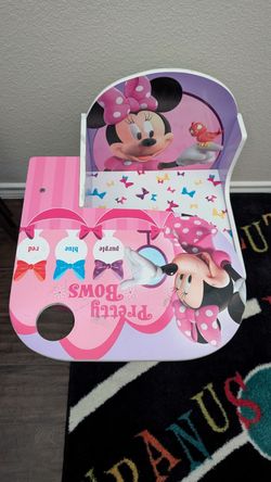 Disney Minnie Mouse Chair Desk With Cup