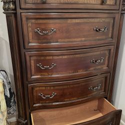  Vertical Cherry Solid Wooden Dresser 