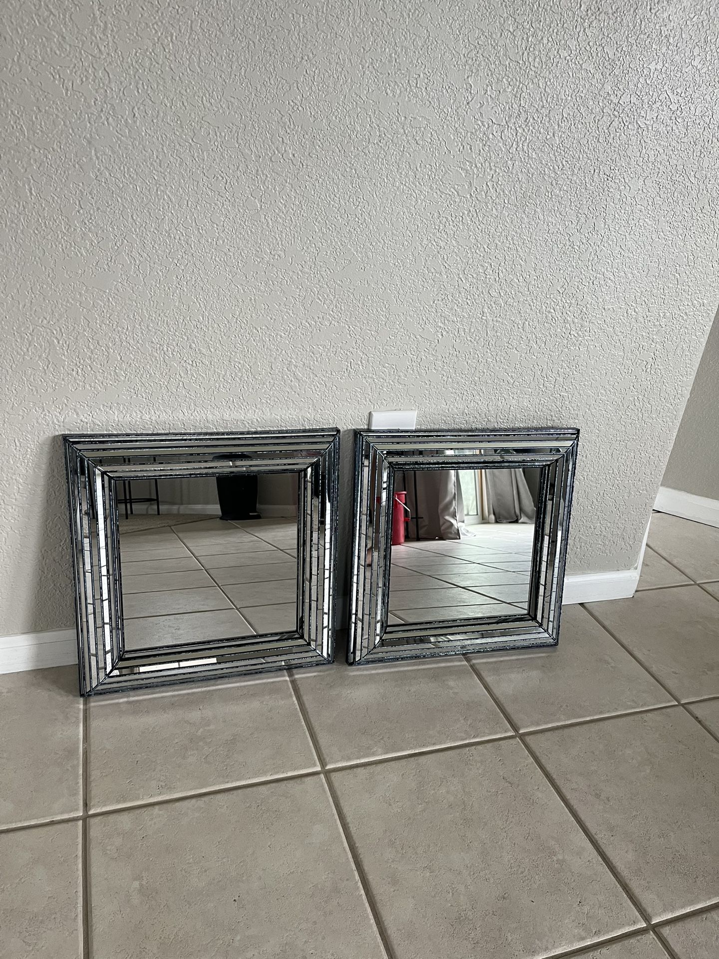 Set Of Two Decorative Mirrors