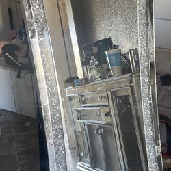 Silver Crystal Mirror 