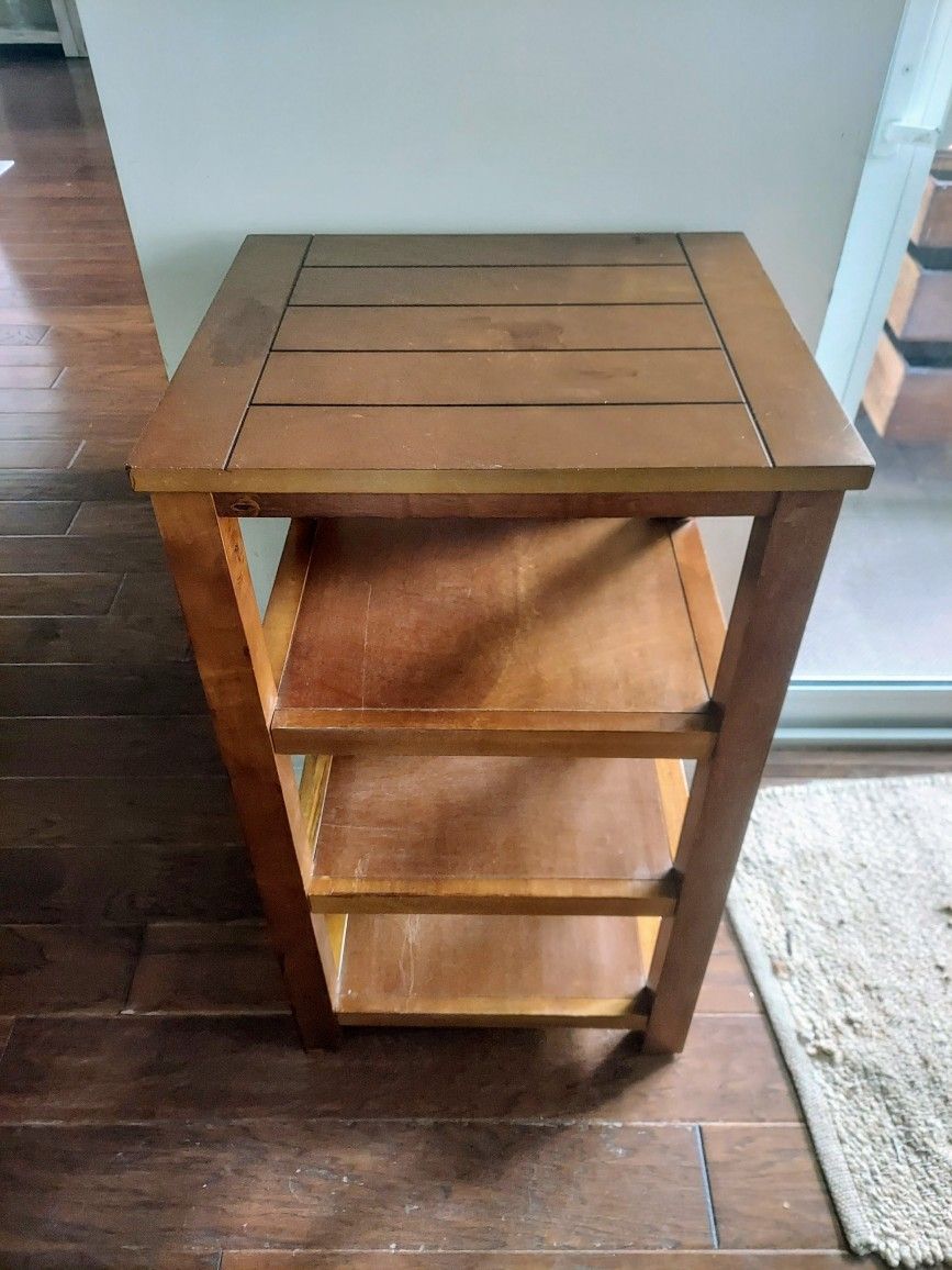 Wooden 4 Shelf Stand Including Top