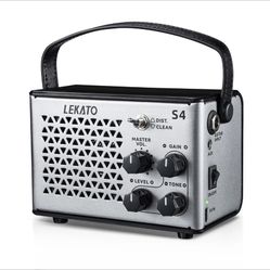 LEKATO Mini Guitar Amp Electric Guitar Amp 10W Clean Distortion Gain Control