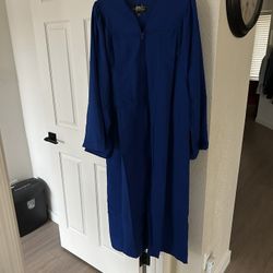 Blue Balfour Graduation Cap & Gown 5’6”-5’8”