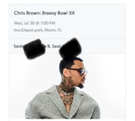 Chris Brown Ticket