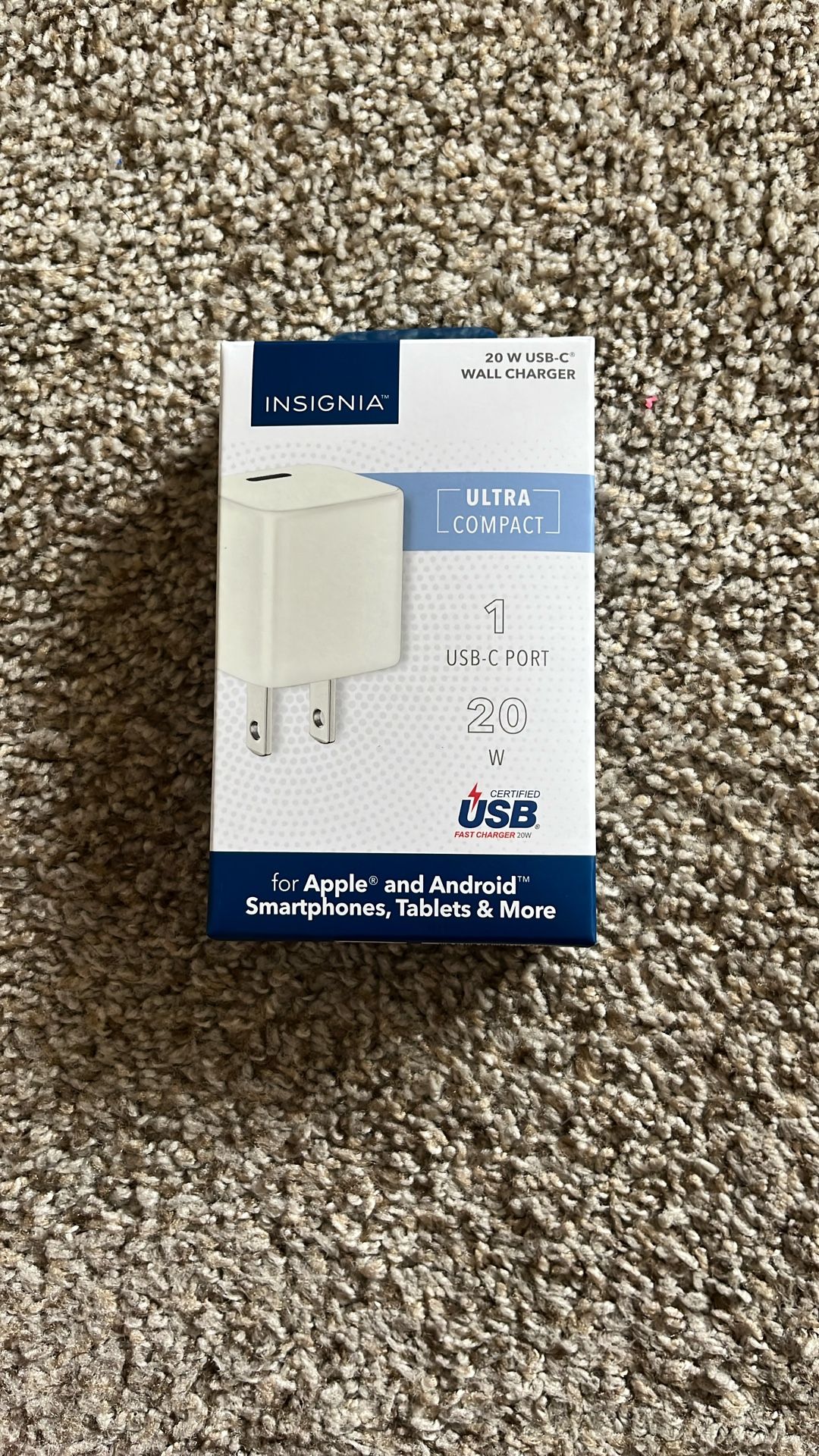 Insignia 20W USB-C Wall Charger.