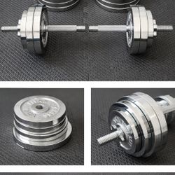  Titan Adjustable Dumbbells – 100lb Each | Like New | Heavy Duty