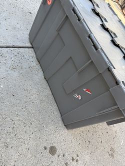 Reinforced Shipping Storage Container With Tie Downs 