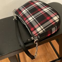 NEW PLAID SHORT CHAIN STRAP PURSE
