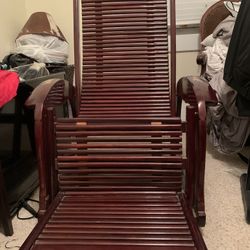 Vintage Replica Asian Style Rocking Chair