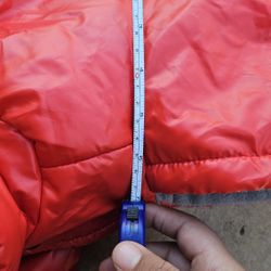waterproof red pet puffer jacket