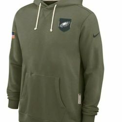New!  2025 Philadelphia Eagles Salute To Service Hoodie XL 