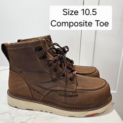 Brunt Composite Toe Work Boots Size 10.5 