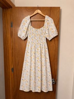 a.n.a Yellow Floral Dress