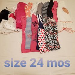 Girls clothes size 24 mos