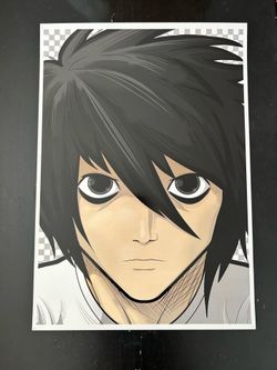 Anime Death Note Art Print Wall Decor L Portrait