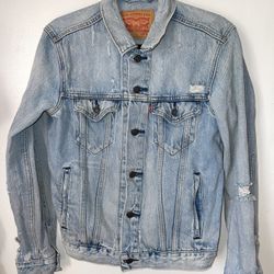 Levi’s Distressed Denim Trucker Jacket 