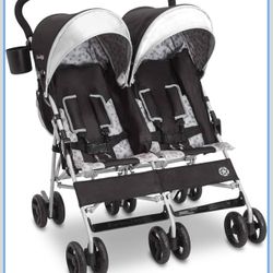 Delta Children Jeep Scout Double Stroller, Charcoal Galaxy