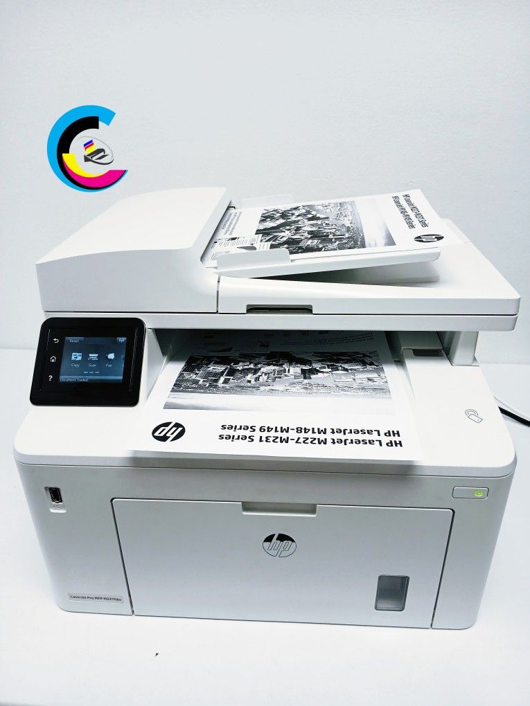 Laser Printer Hp LaserJet Pro MFP M227fdw || All-in-One || Touch Screen || WIRELESS || Prints Automatically Double-Sided || Speed Up To 30ppm ||
