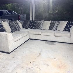 Couch and love seat combination