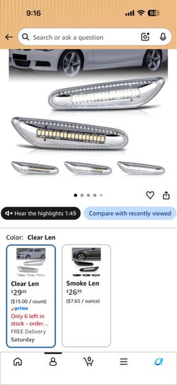 LED side marker lights bmw