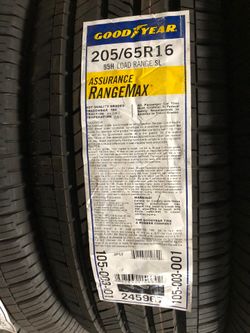 Brand New Tires (1) Goodyear Assurance Range Max (205/65R16) (Single) ($79)