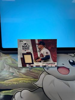 2022 Topps Series 1 Joc Pederson World Series Champion Bat Relic Red #WCR-JP