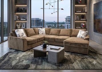 Brown Oversized Sectional