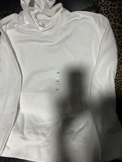 New Men White Hoodie Sz Xxl 