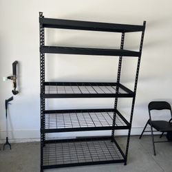 Black Metal Garage Shelving