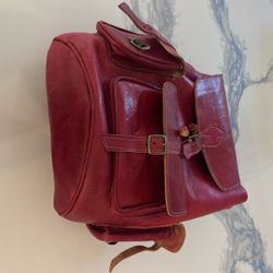 leather backpack