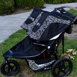 Double BOB Jogging Stroller With Attachment 