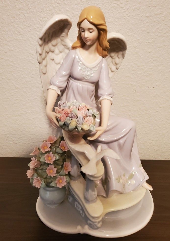12" Porcelain Angel Figurine