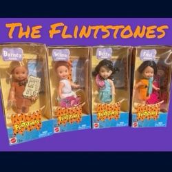 The Flintstones - 2003 - Almost Vintage - Mattel Kelly Barbie Lot Of 4