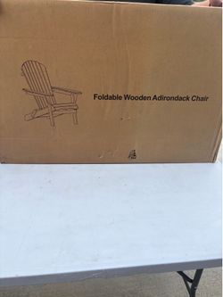 Foldable Wooden Adirondack Chair