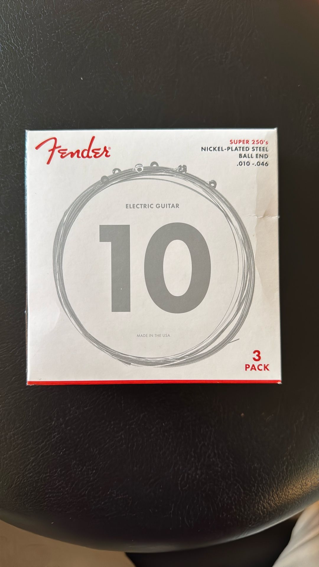 Fender Super 250’s Electric Guitar Strings 3 Pack New