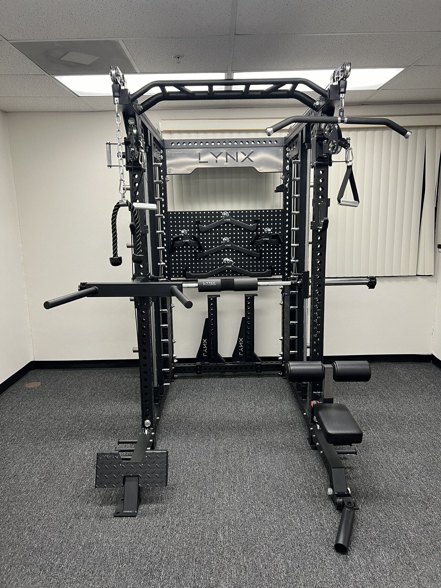 LYNX Fitness PRO Series Rack🔹All In One Home Gym🔹Dual Cable Machine🔹Smith Machine🔹Squat Rack