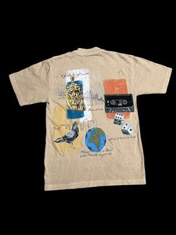 Nas Irjones tour Merch of 30 Years Illmatic Tan T-Shirt NWOT