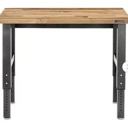 4 ft. Adjustable Height Birch Top Workbench