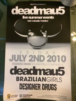 Deadmau5 concert poster 11”x17”