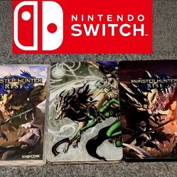 NINTENDO SWITCH GAMES with Steelbook Monster Hunter, Shin Megami Tensei 5