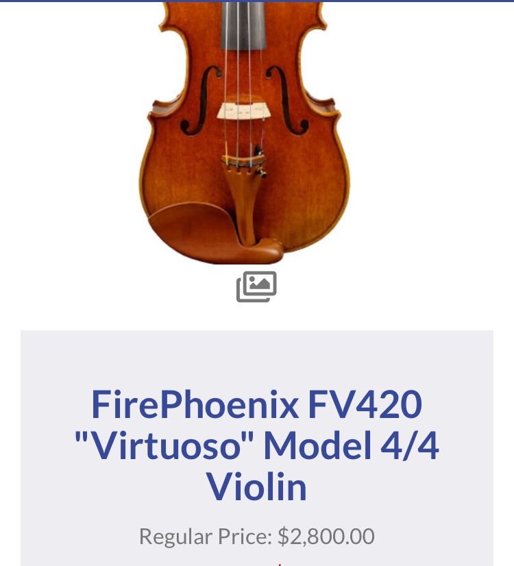 FirePhoenix FV420 "Virtuoso" Model 4/4 Violin.