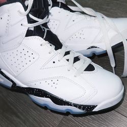 White Retro Jordans 