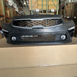 For 2019 2020 2021 Kia Forte Complete Bumper Assembly Set With Grille Fog Lights Signal Lamps