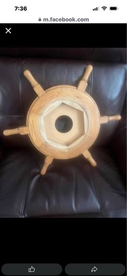 Decorative Wooden Ship Wheel