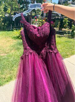 Quince dress / Formal dress / Purple dress