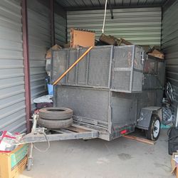 Utility Trailer - 5x8 work trailer - Landscape Cage Trailer