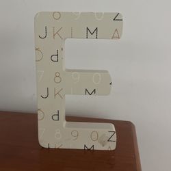 Letter E Name Stand