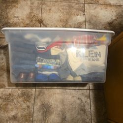 Box Of Clothing For Baby 