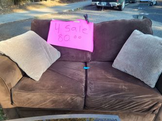 Brown clean sofa