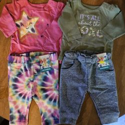 2 Girls Garanimals  0-3 Months Outfits (Brand New)